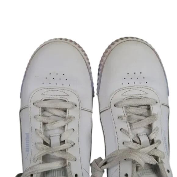 Puma Shoes Womens 7 Sneakers Lifestyle Trainers Carina Street Pastel Platform - Picture 4 of 12